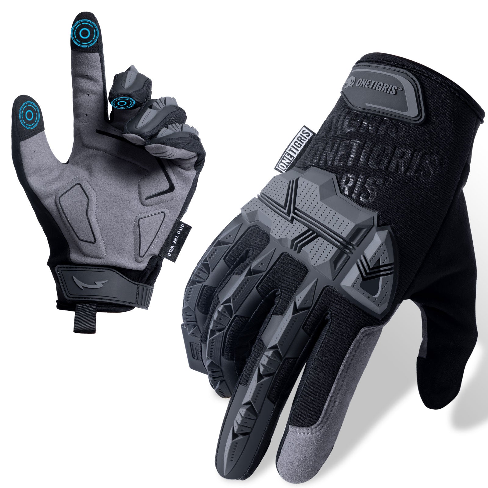 Tactical Motorcycle Gloves | Touchscreen & PVC Protection